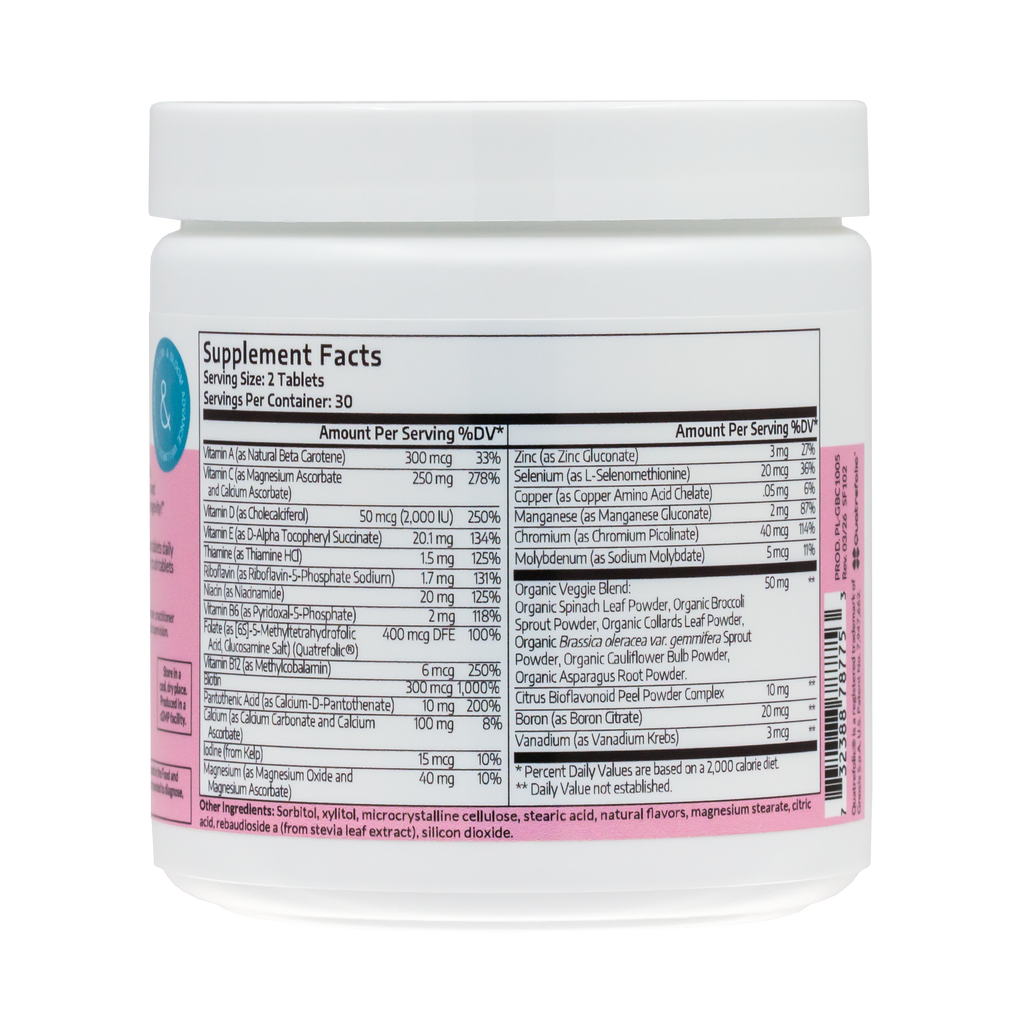 SuperKids Multi-Chew | Multivitamina familiar en tableta masticable con vitaminas y minerales esenciales para el bienestar diario