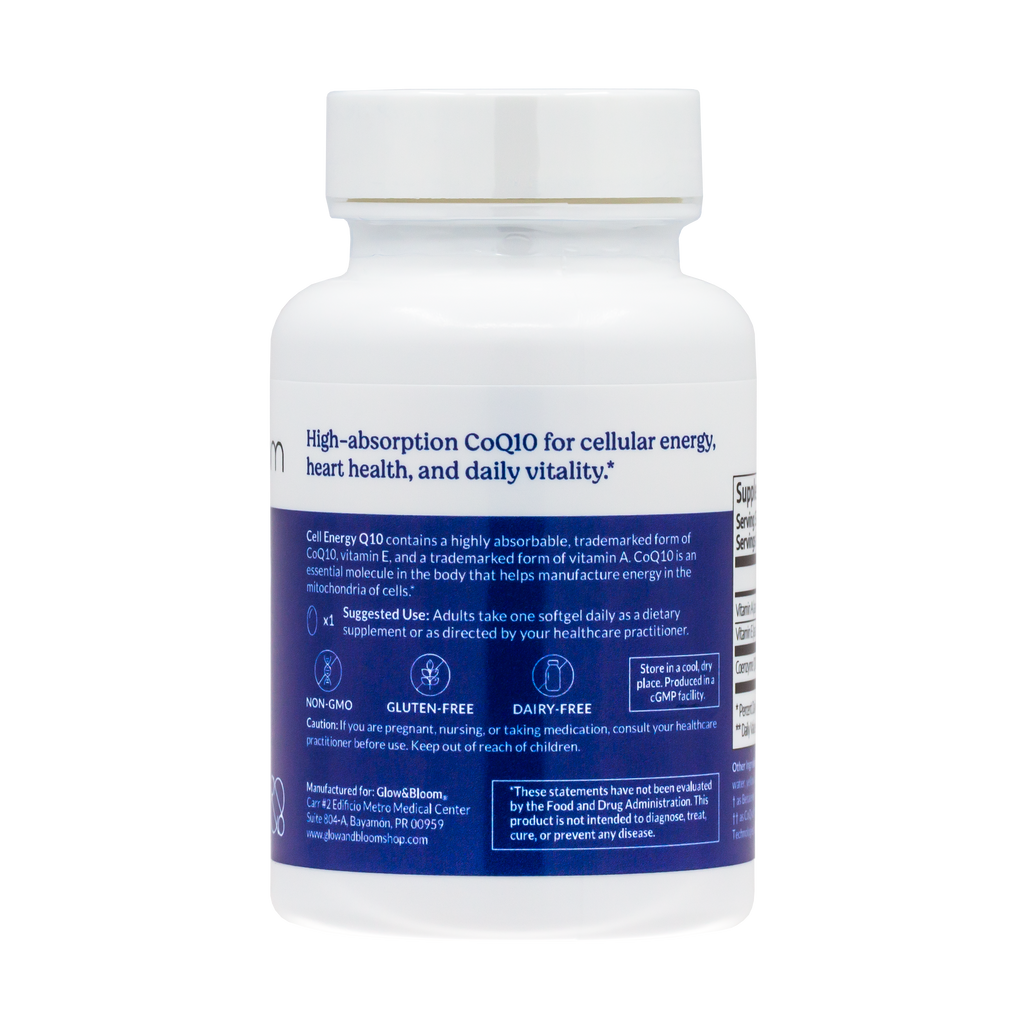 Cell Energy Q10 | Suplemento avanzado de CoQ10 para tu energía celular y vitalidad diaria